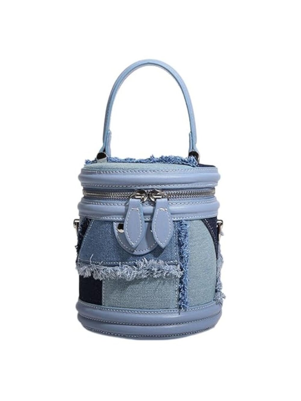 Designer Saddle Purse for Women Flap Patchwork Denim Shoulder Bag And Crossbody